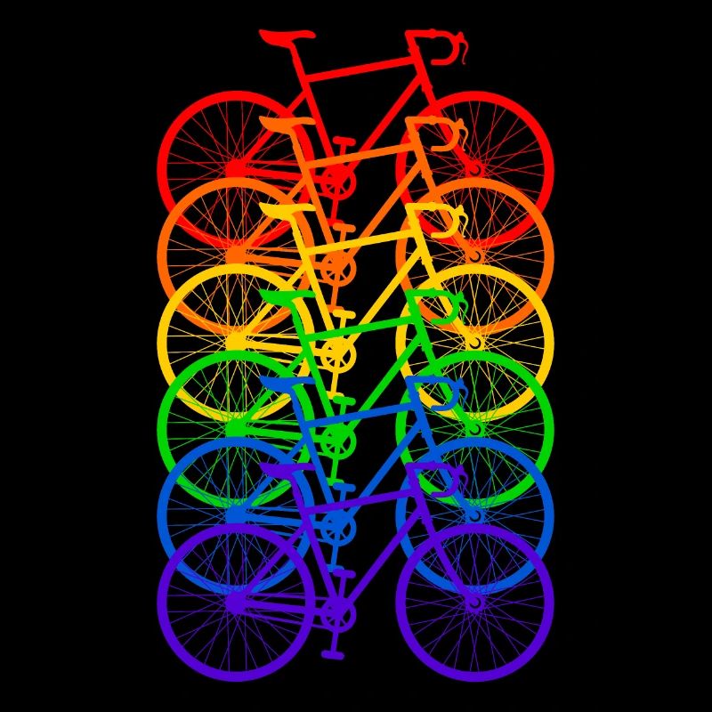 Fahrrad Regenbogen