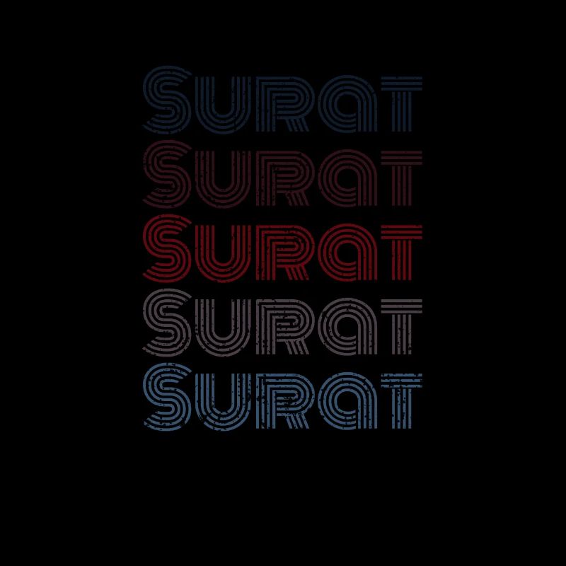 Vintage India Stad - Retro Surat