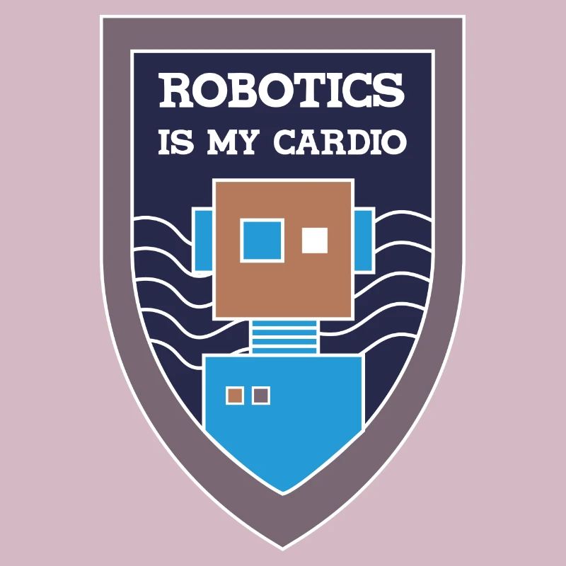 Robotik als Cardio Ironic Spruch Ingenieur Robots