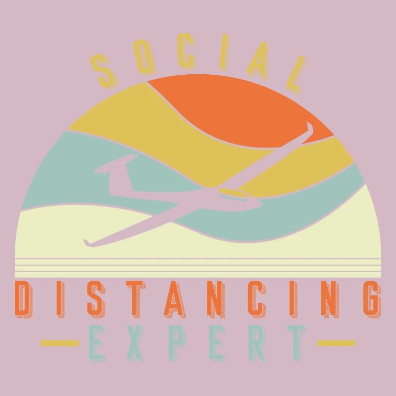 Social Distancing Experte Segelflugzeug