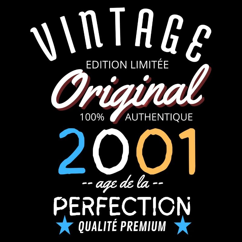 Année 2001 Cadeau anniversaire