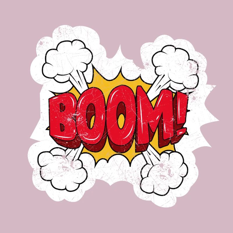 BOOM COMIC COMICSTYLE CARTOON BOOOM COMICS MOTIF