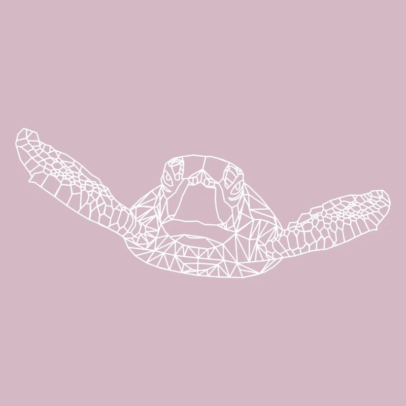 Tortue de mer polygone