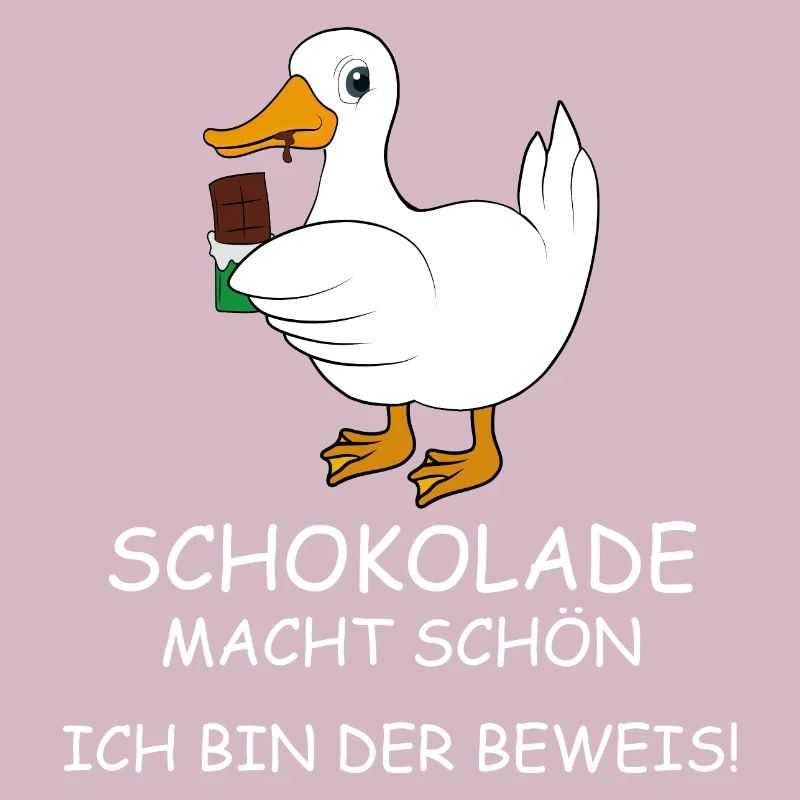 Ente mit Schokolade Spruch
