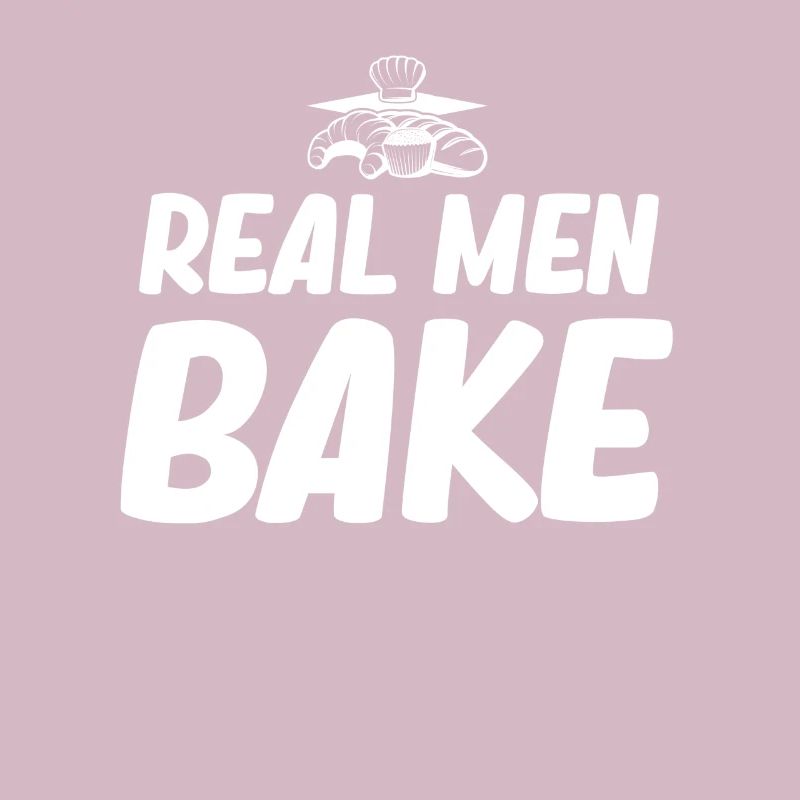 Echte Männer Backen Lustige Bäcker Papa