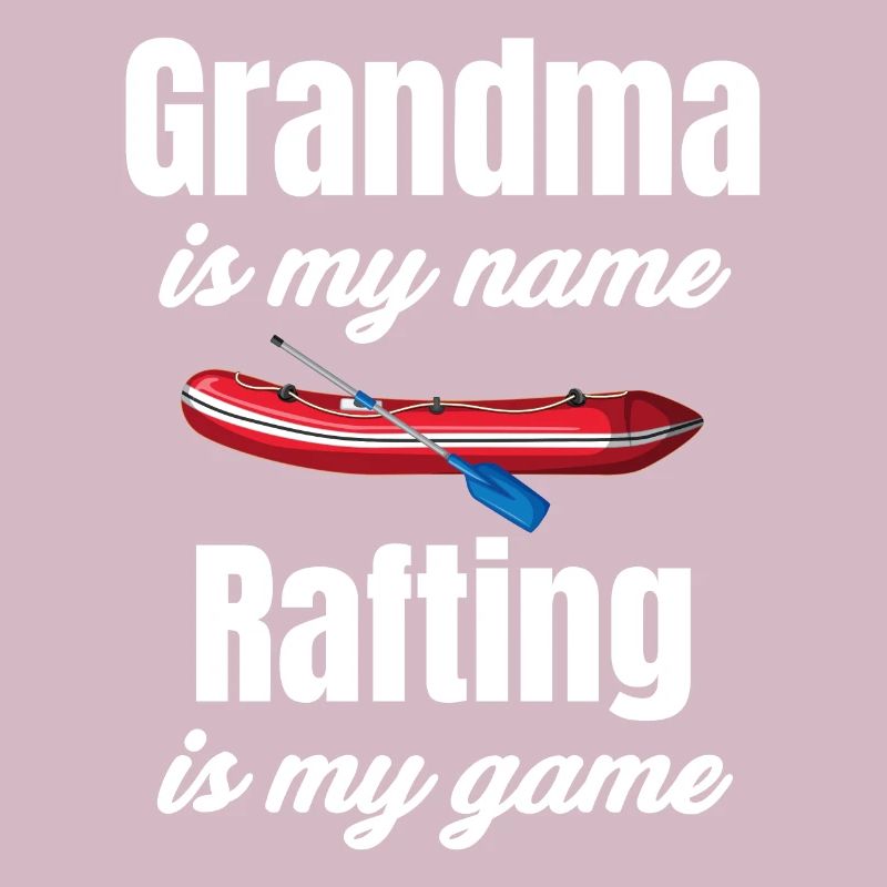 Grand-mère Mon nom Le rafting est mon jeu