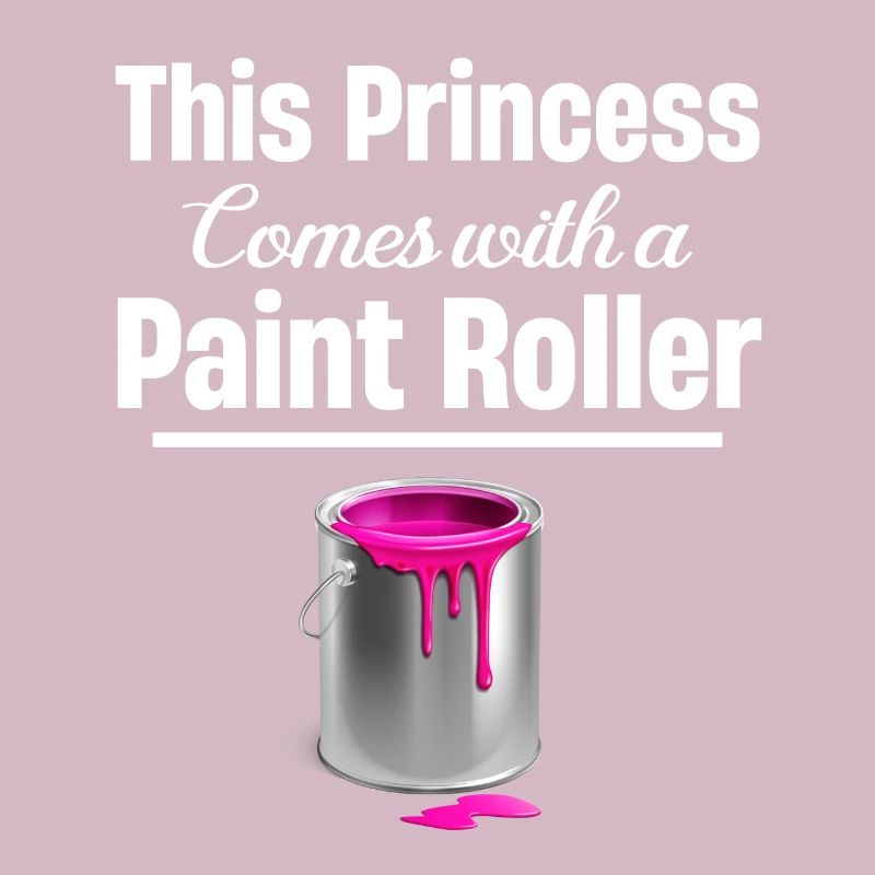 This princess comes with a paint roller.