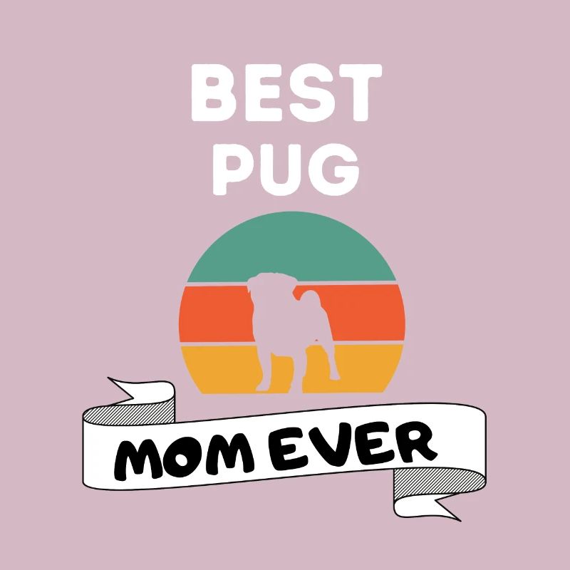 Mops Mama Retro Muttertag Hund Mops