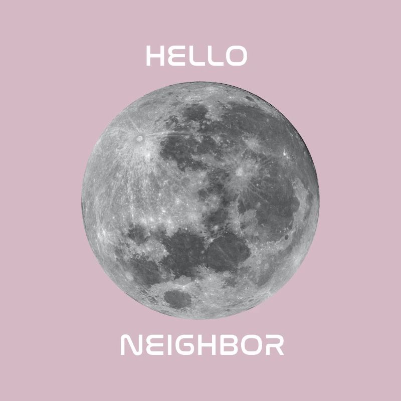 Salutations à notre objet céleste le plus proche - la lune!