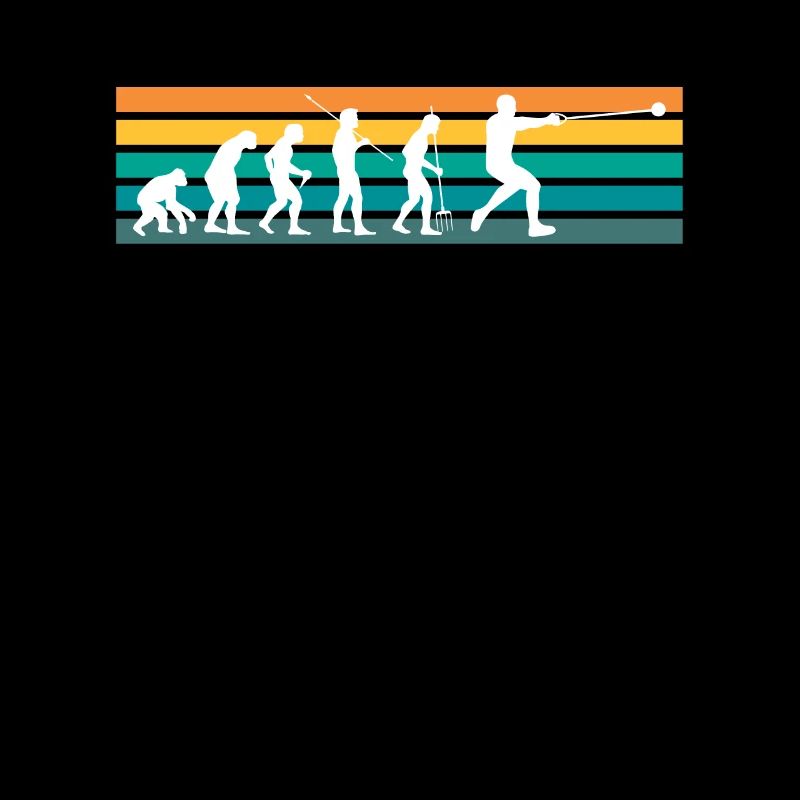 Vintage Retro Evolution Hammerwurf Shirt