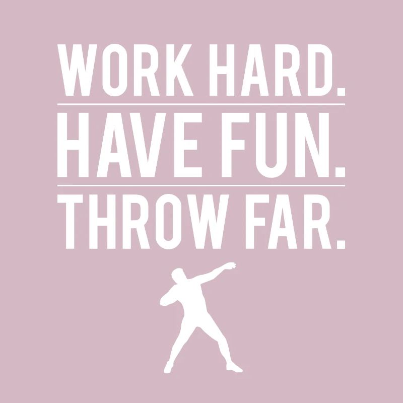 Work Hard Have Fun Throw Far Shirt Geschenk
