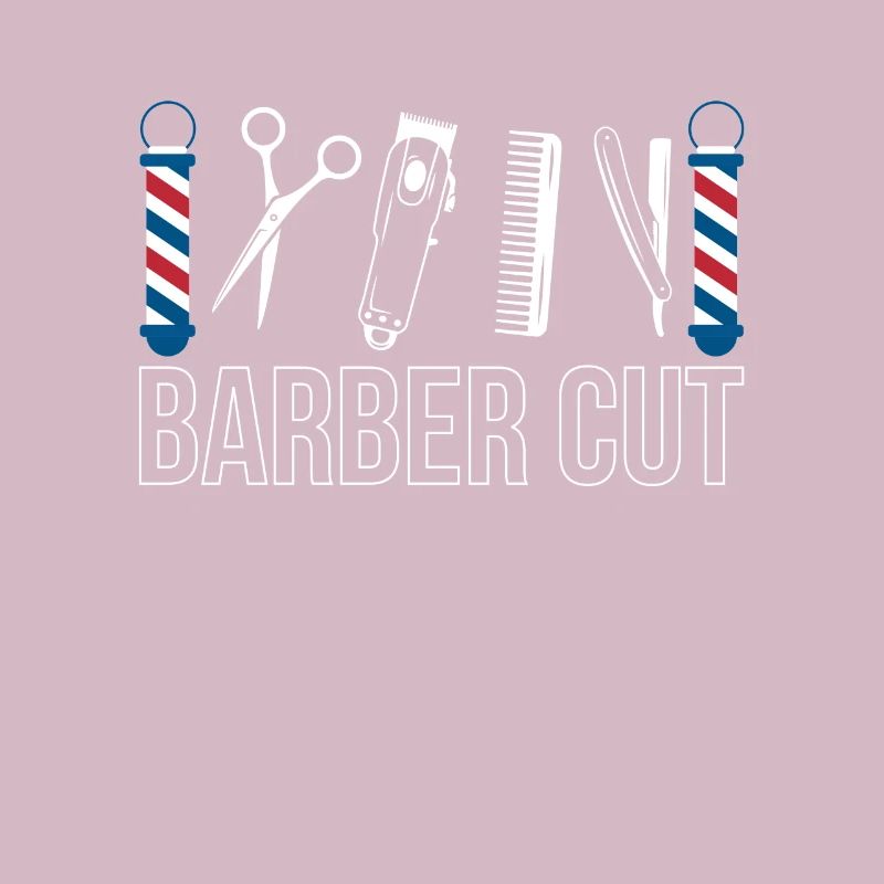 Barber Cut Gift Beard Chemise de coiffeur