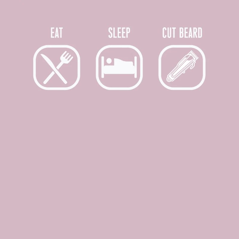 Eat Slee Cut Beart Shirt Geschenk Barber