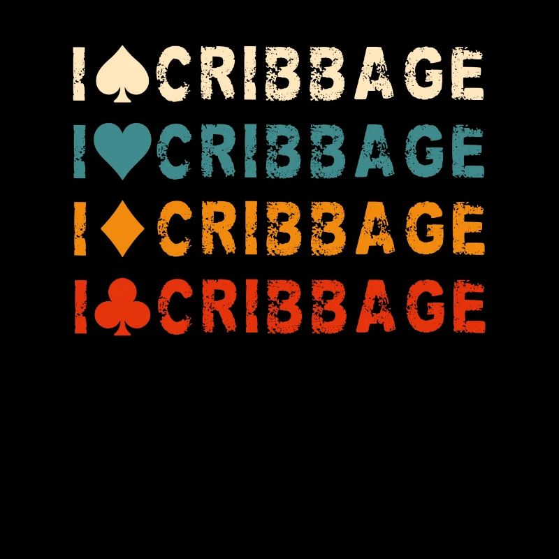 I Love Cribbage Shirt Geschenk