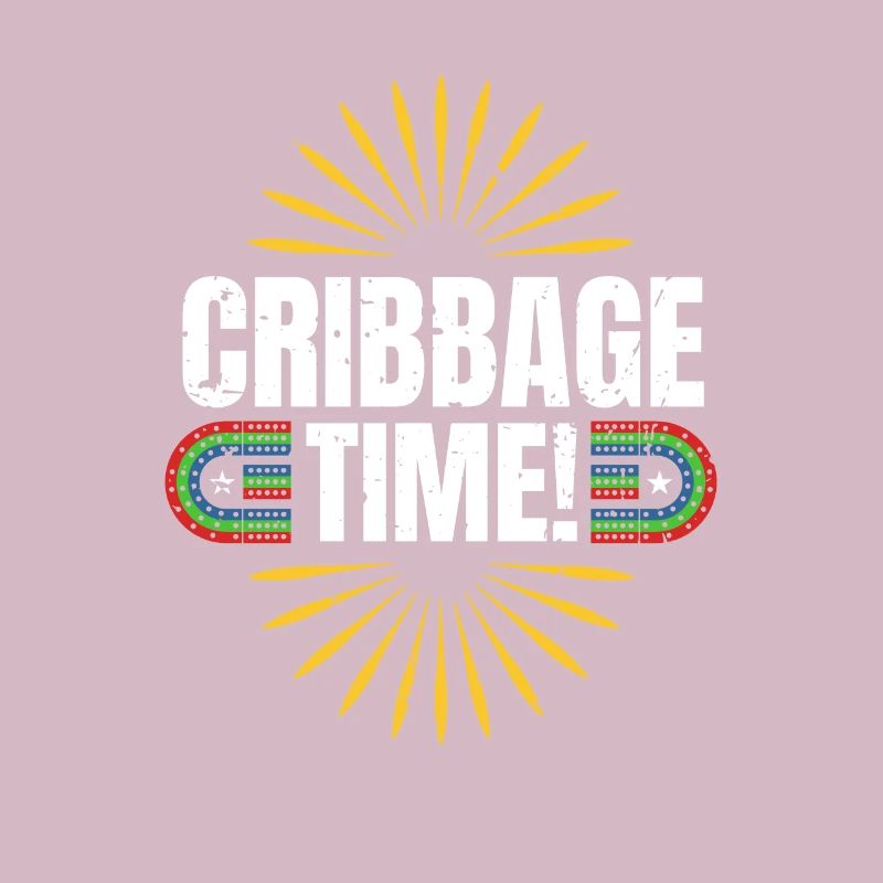 Cribbage Time Vintage Retro