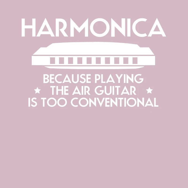 Harmonica Harmonica Slogan Chemise