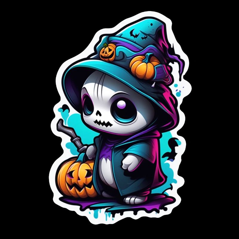 Halloween - Monster with Witch Hat
