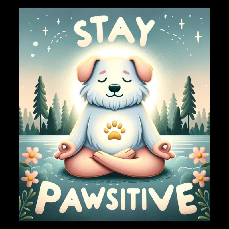 stay pawsitive dog