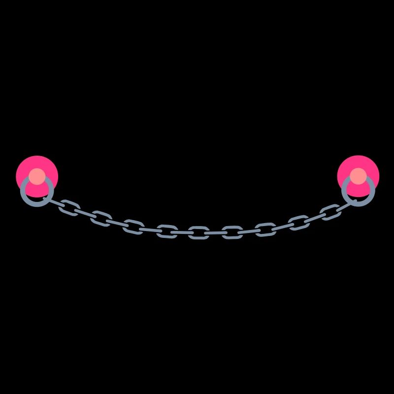 2 nipple piercings with chain - Piercing