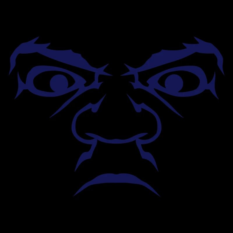 Head grumpy nasty anger grumpy humor