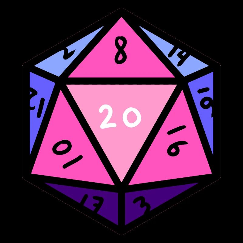 Omnisexual D20 Cubes Omnisexual Pride