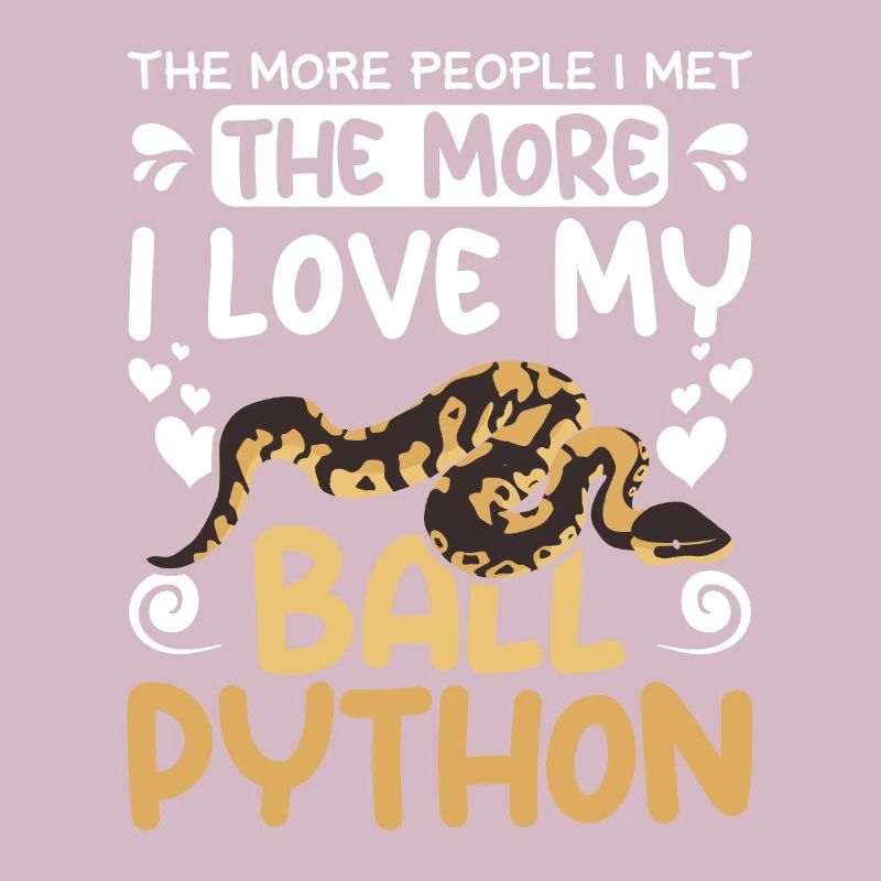 plus je rencontrais de gens, plus j’aime mon python royal