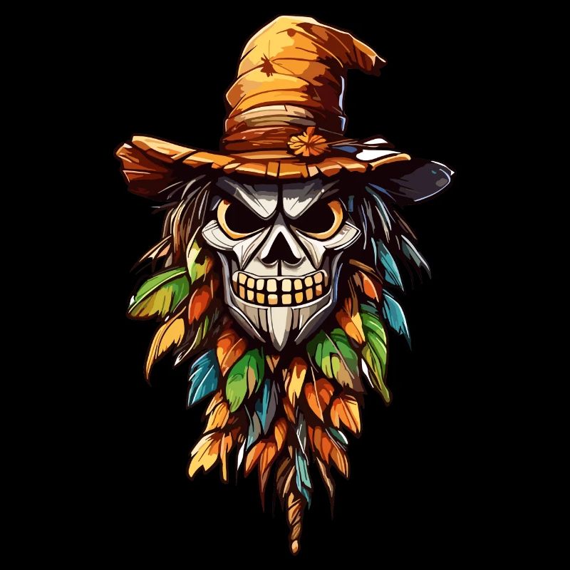 Vogelscheuche / Erntehelfer / Maisfeld / Feld