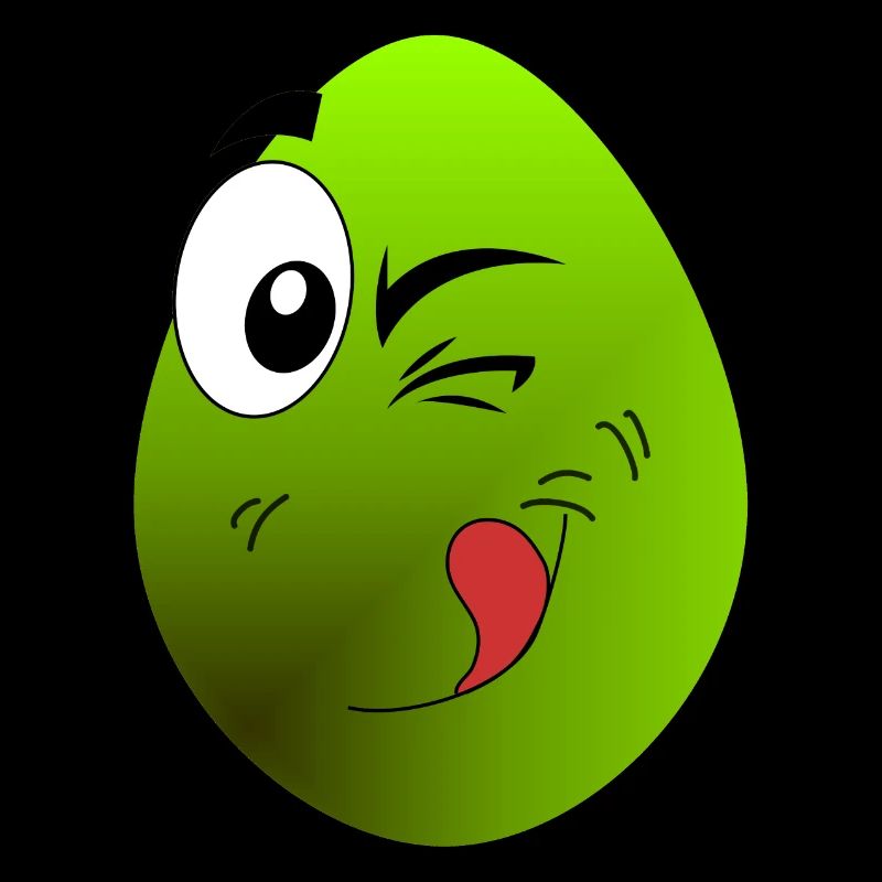 Egg laughs, delicious