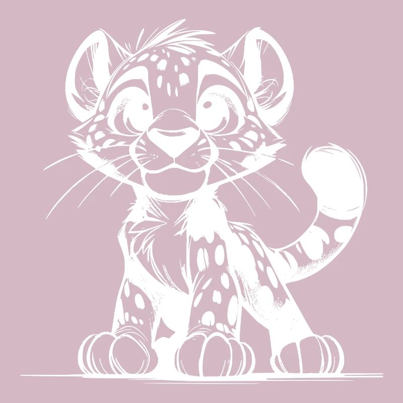 Süsser Leopard mit großen Augen und Schmuseblick