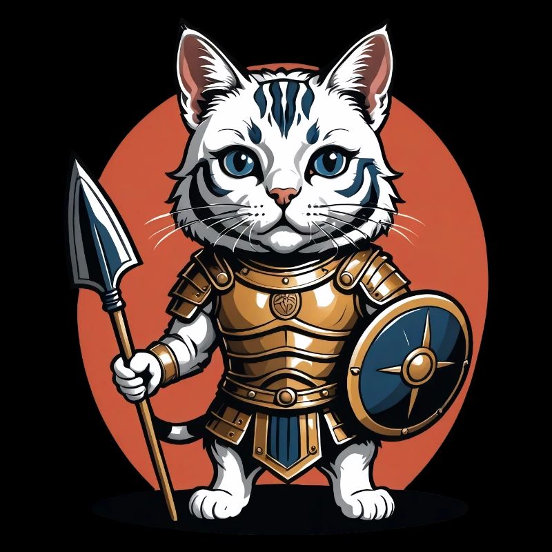 Cat Roman Warrior Cat Gift