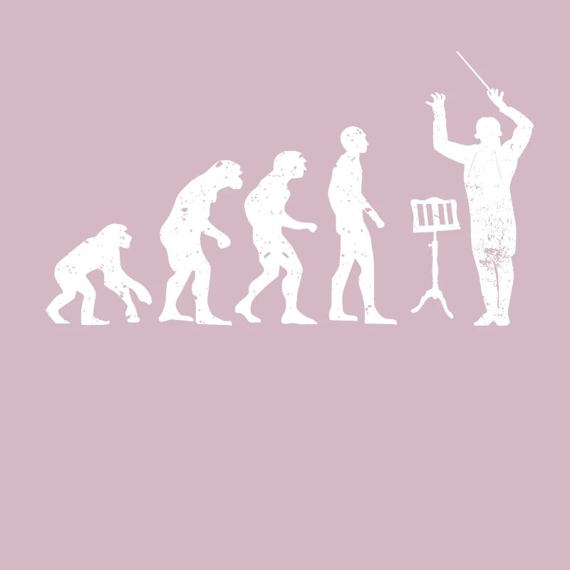 Dirigent Evolution Musiker Geschenkidee