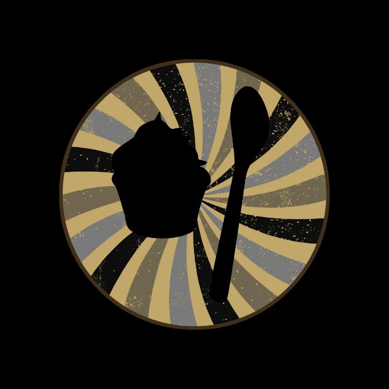 Cuisson des cupcakes rétro