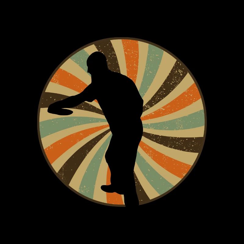Joueur de Disc Golf Frisbee