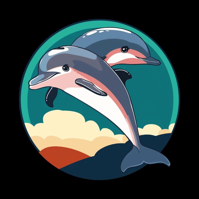 Créatures marines dauphins