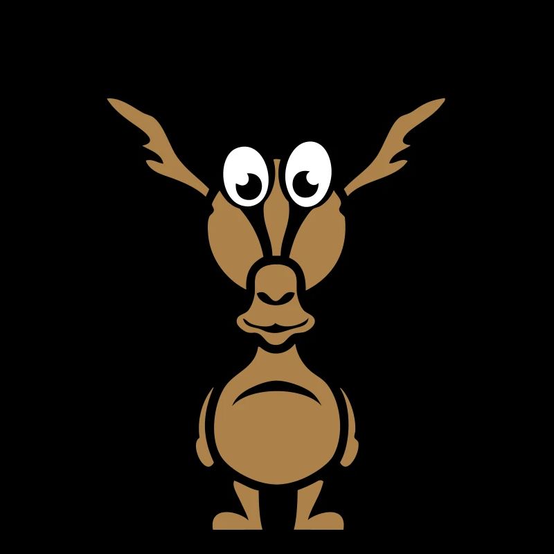 funny gazelle animal character 111
