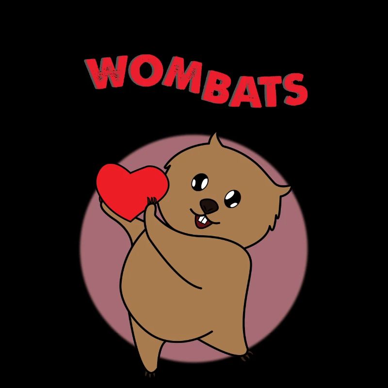 Mädchen mag Wombats ironisches Sprichwort Süßes