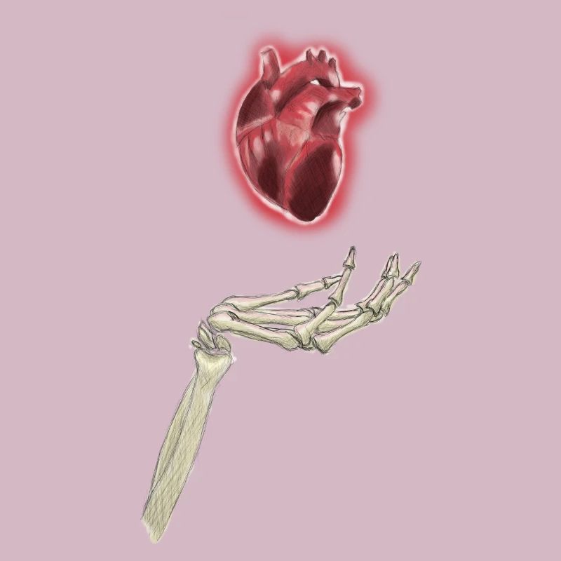 Bonehand with Heart