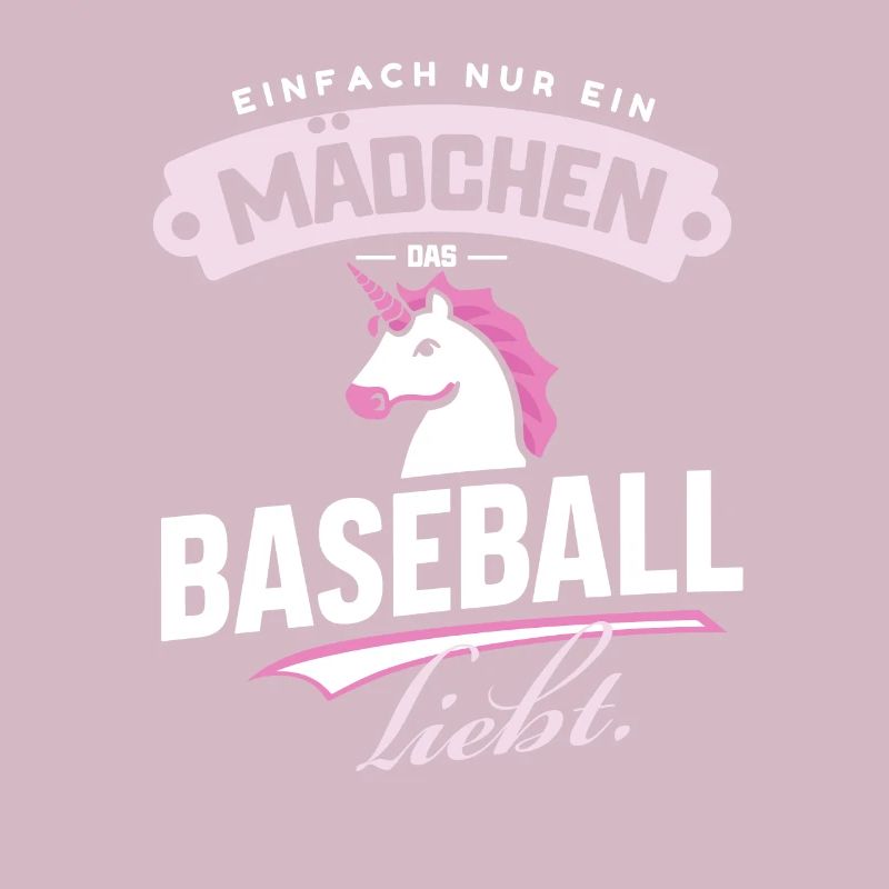 Nur ein Mädchen, das Baseball-Einhorn liebt