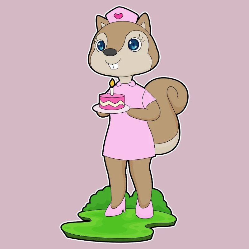 Eichhörnchen Geburtstag Krankenschwester