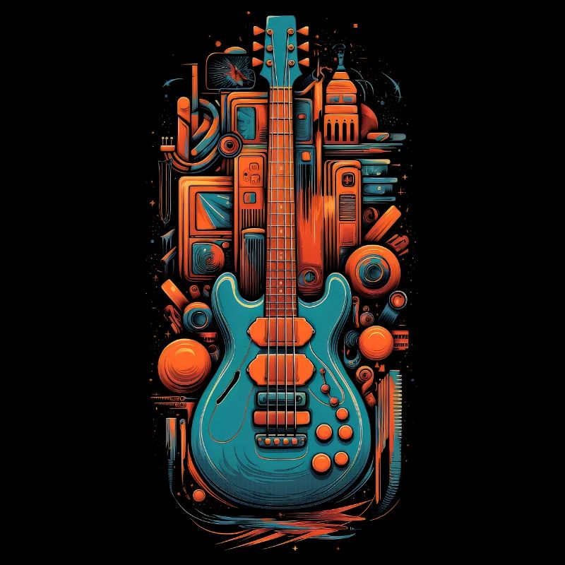 Retro Base Gitarre