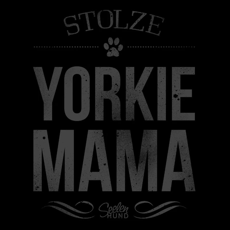 Stolze Yorkshire Terrier-Mama