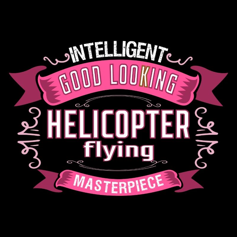 Helicopter pilot flying helicopter