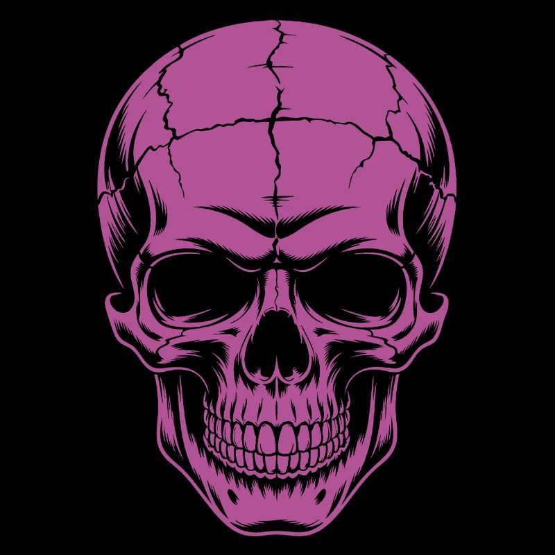 Grosser grinsender Skull