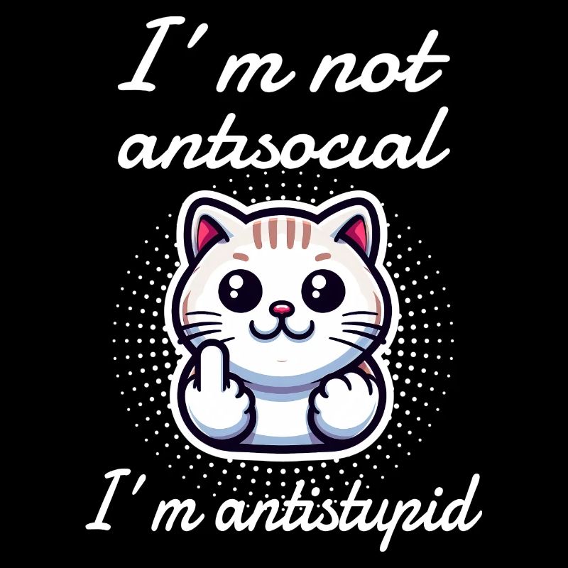 Sarcastic cat doesn't like stupid people