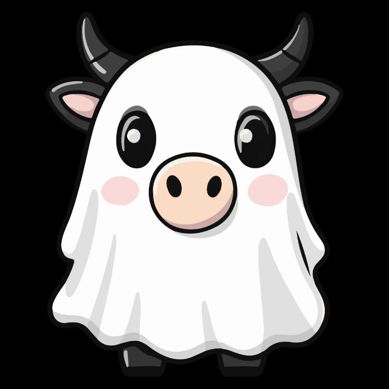 Kuh Halloween Lustig Geist