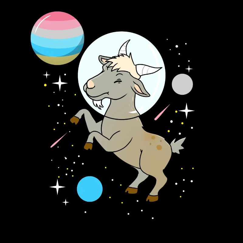 Chèvre Astronaute Genderflux Pride