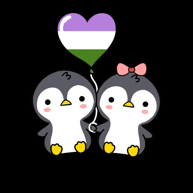 Penguin pair Genderqueer Pride
