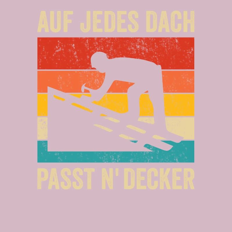 Lustiges Dachdecker Retro Vintage Design