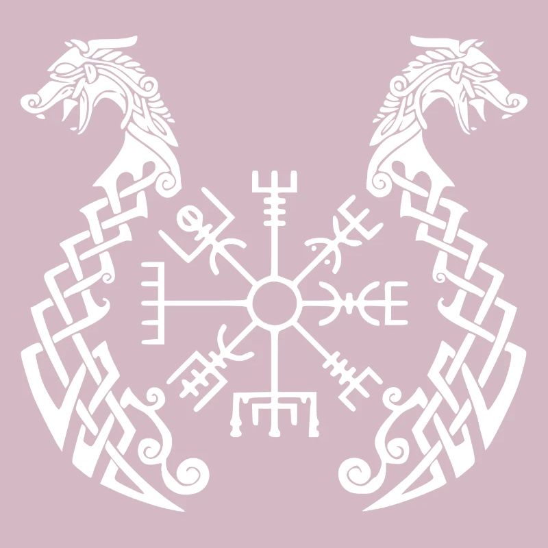 Wikinger Drachenboot Runenkompass