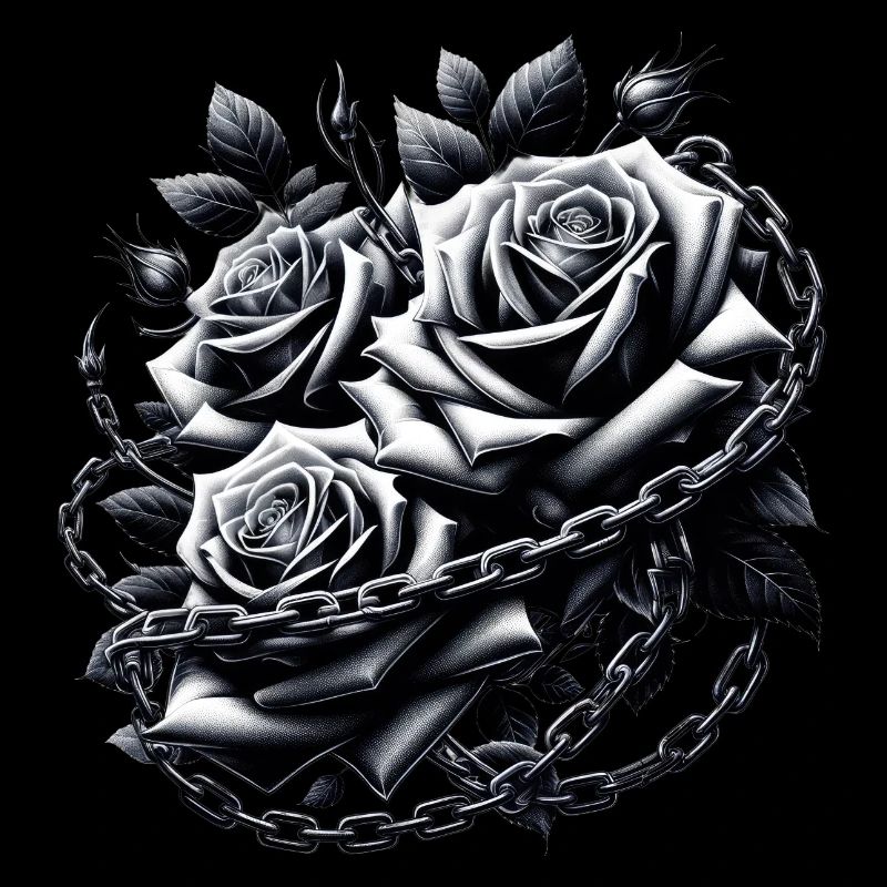 Gothic Roses Illustrations